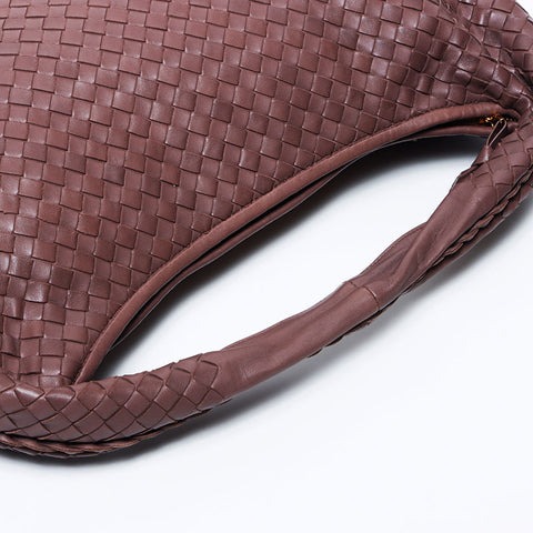 ボッテガヴェネタ BOTTEGAVENETA イントレチャート ラムレザー ショルダーバッグ ブラウン WS11279