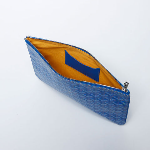 Goyard Goyard全面图案Senna MM离合器袋蓝色WS11284