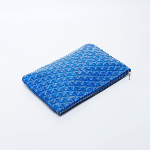 Goyard Goyard全面图案Senna MM离合器袋蓝色WS11284