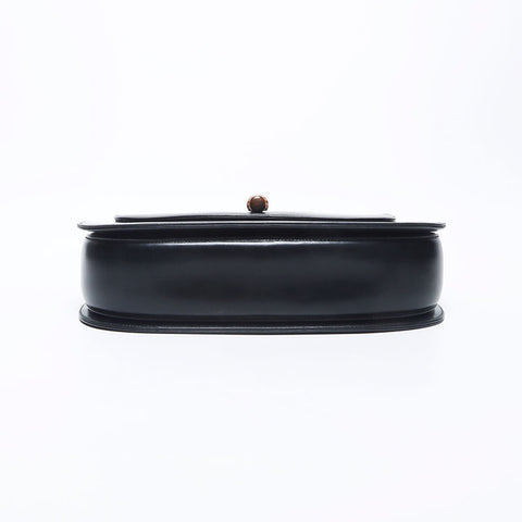 Gucci Bamboo Leather 2-Way手提包黑色WS11297