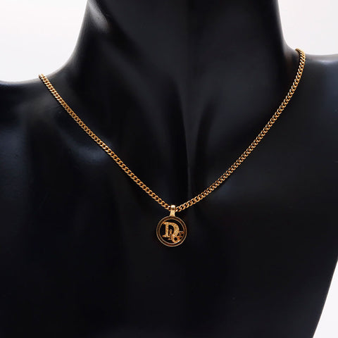 Christian Dior Logo Round Collier Gold WS11310