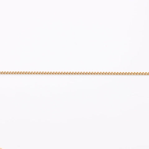 Christian Dior Logo Rhingestone Collier Gold WS11311