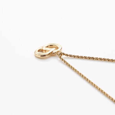 基督教Dior CD徽标项链黄金WS11312