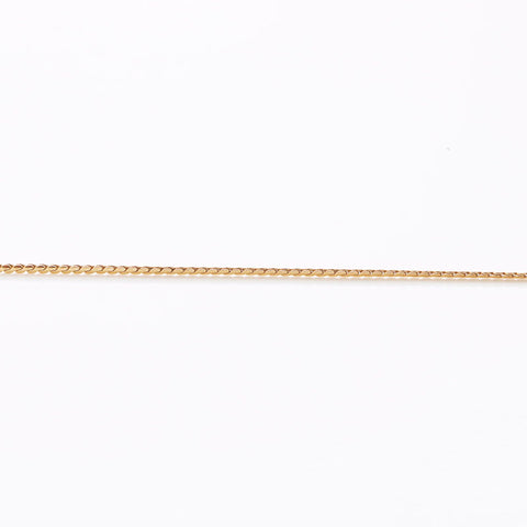 Christian Dior Logo Round Hingestone Collier Gold WS11313