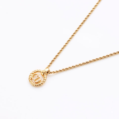 Christian Dior CD Collier Logo Gold WS11316
