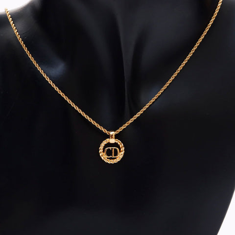 Christian Dior CD Collier Logo Gold WS11317