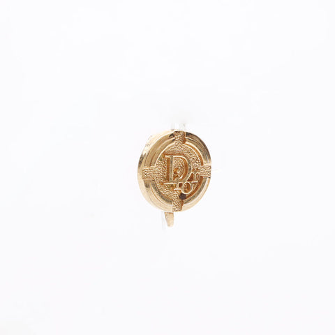 Christian Dior Logo Round Orees Oreing Gold WS11332