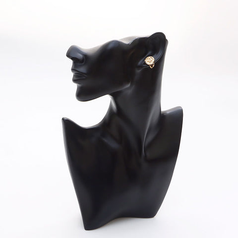 Christian Dior Logo Round Orees Oreing Gold WS11332