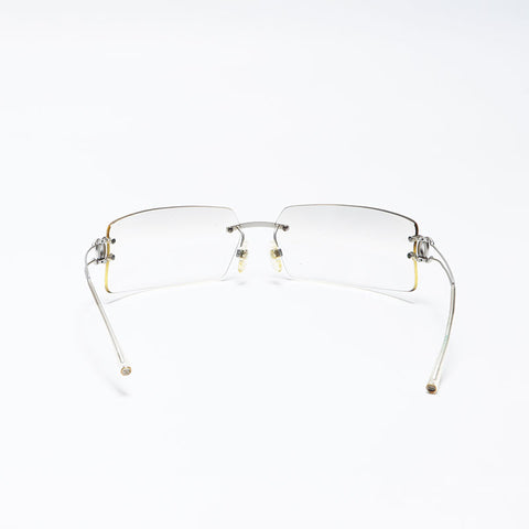 シャネル CHANEL ココマーク ラインストーン サングラス シルバー WS11342