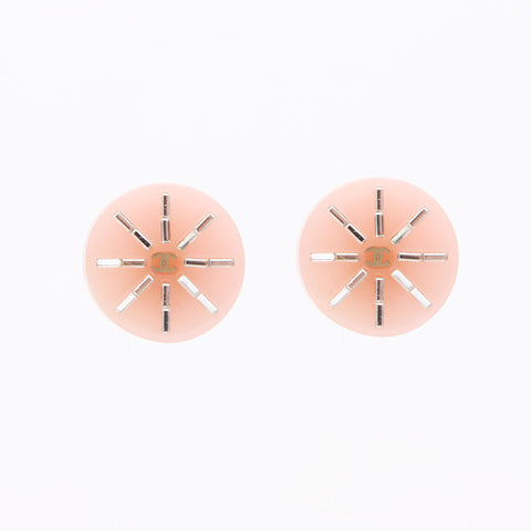 CHANEL Round COCO Mark 07C Earring pink WS11348