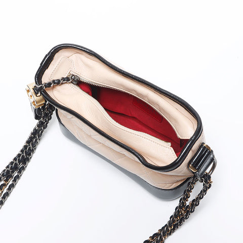 シャネル CHANEL チェーンショルダー バイカラー ガブリエル ドゥ  ショルダーバッグ ベージュ WS11358
