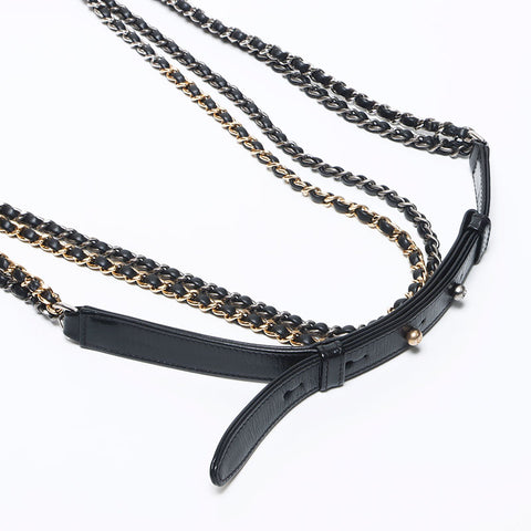 シャネル CHANEL チェーンショルダー バイカラー ガブリエル ドゥ  ショルダーバッグ ベージュ WS11358