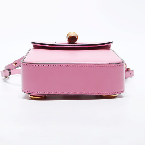 Gucci Bamboo 2way迷你顶部手柄肩带粉红色WS11361