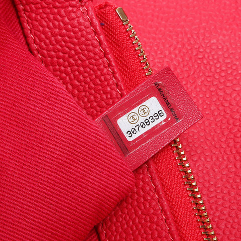 Chanel CHANEL 30 Turnlock 2WAY Caviar Skin Top Handle Shoulder Bag Pink WS11362