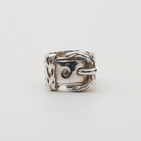 HERMES Ceinture Diane Taille 8 Bague Argent WS11388