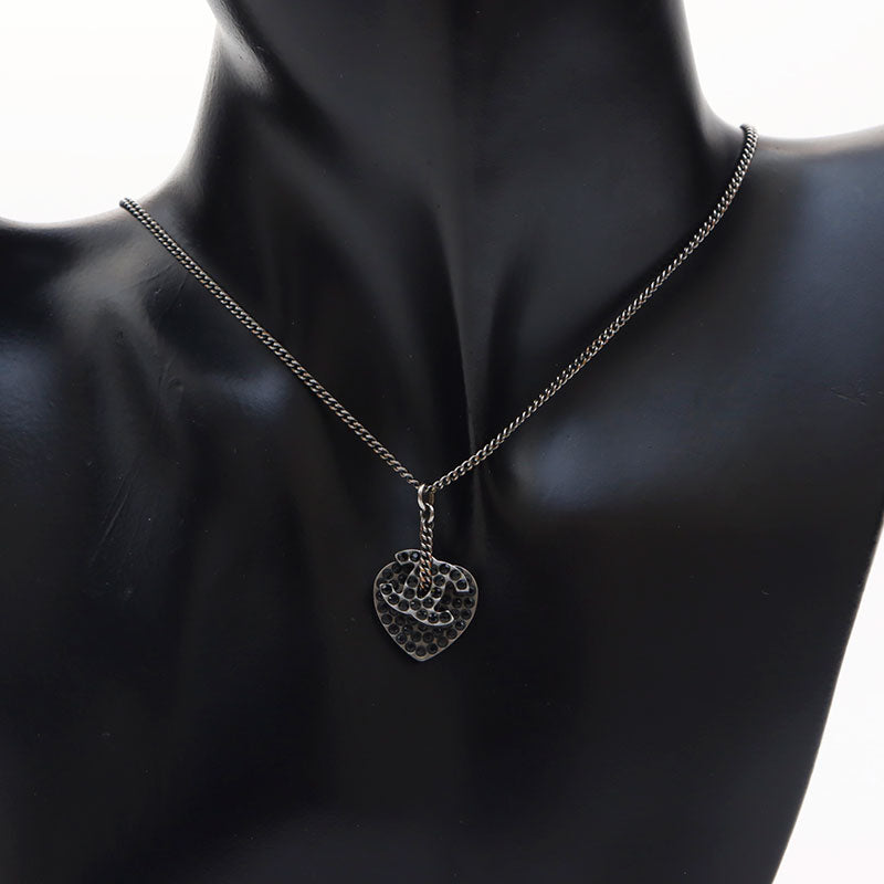 【CHANEL】シャネル　ココマーク　ハートネックレス バイセル公式】シャネル ココマーク ネックレス CCマーク ハート