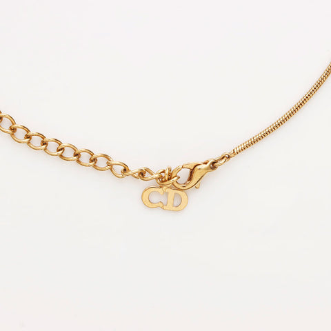 Christian Dior Round Roule Collier Gold WS11395
