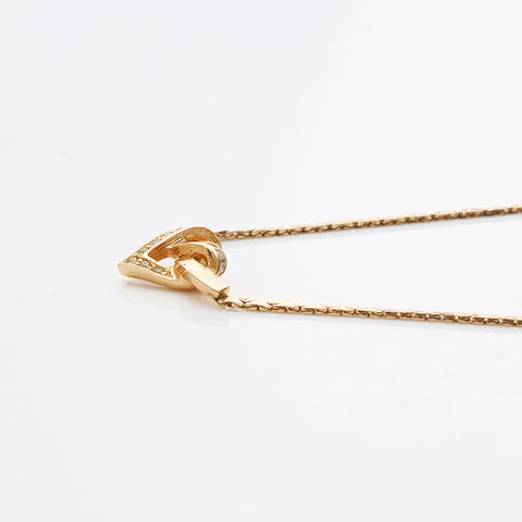 Christian Dior Heart Rhingestone Collier Gold WS11398