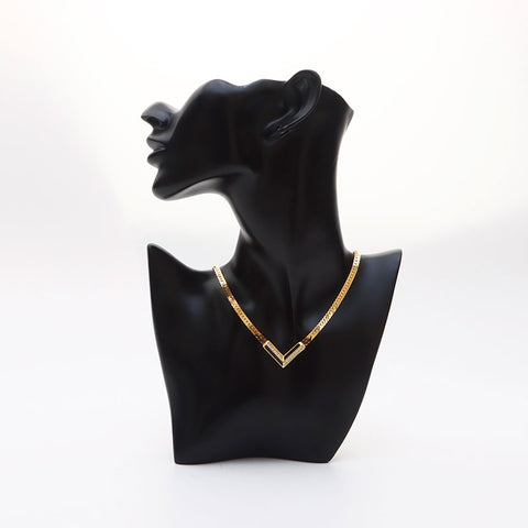 Christian Dior Rhinestone Collier Gold WS11400