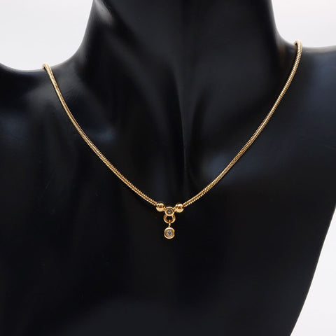 Collier de strass Dior Christian, or WS11402