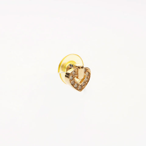 克里斯蒂安·迪奥（Christian dior Heart）水钻耳环金黄金WS11422