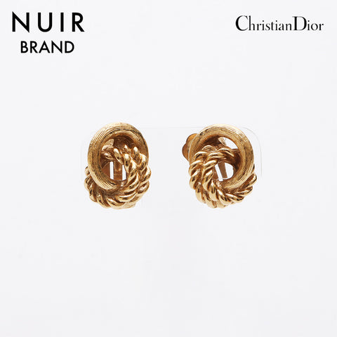 克里斯蒂安·迪奥（Christian dior Twist）耳环金黄金WS11425
