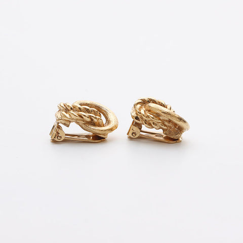克里斯蒂安·迪奥（Christian dior Twist）耳环金黄金WS11425