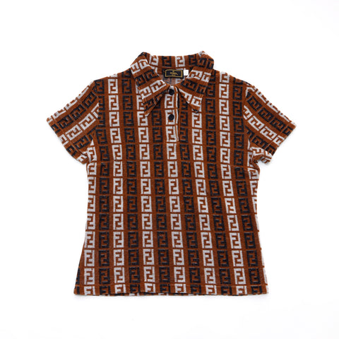 Fendi尺寸44 1990 Polo Shirt棉花多色WS1142