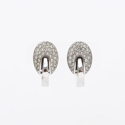 Boucle d'oreille strass GIVENCHY Argent WS11430