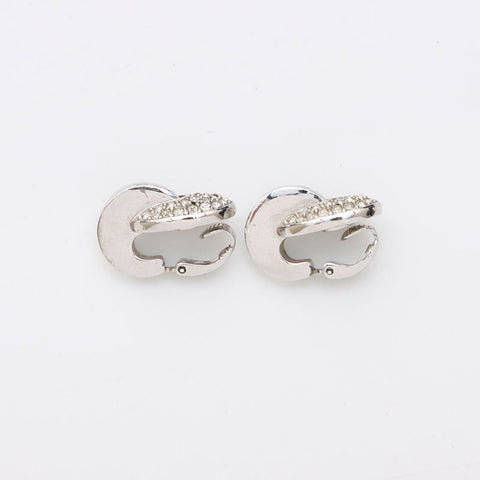 Boucle d'oreille strass GIVENCHY Argent WS11430