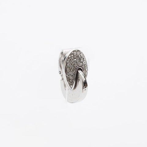 Boucle d'oreille strass GIVENCHY Argent WS11430