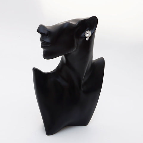 Boucle d'oreille strass GIVENCHY Argent WS11430