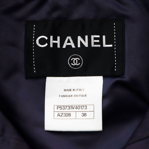 シャネル CHANEL ナイロン Size:38 ブルゾン ネイビー WS11447