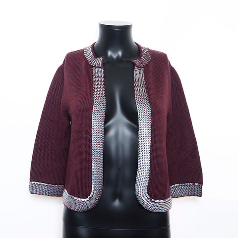 CHANEL Size:38 Wool Sequins 1999 ensemble purple WS11450