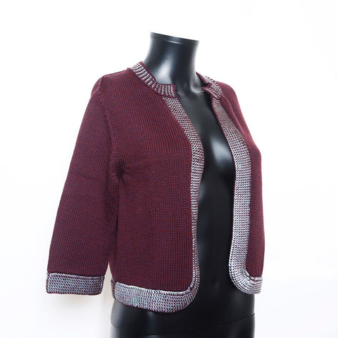 CHANEL Size:38 Wool Sequins 1999 ensemble purple WS11450
