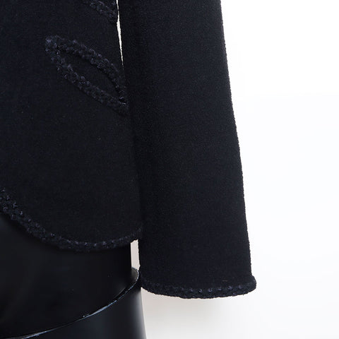 Chanel Chanel Taille: 36 08c Jacket tweed Black WS11451