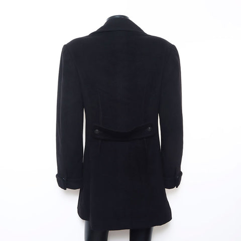 Chanel Double Coco Button Mantel Schwarz WS11458