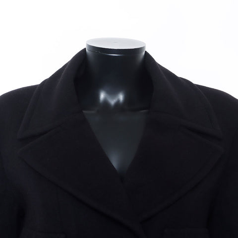 Chanel Double Coco Button Mantel Schwarz WS11458