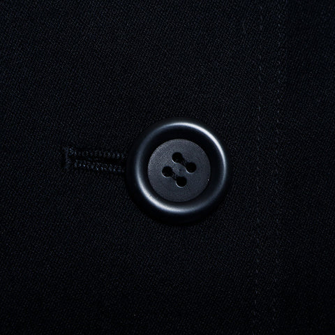 Christian Dior No Kragen formelle Größe: 9 Button Jacke Schwarz WS11459