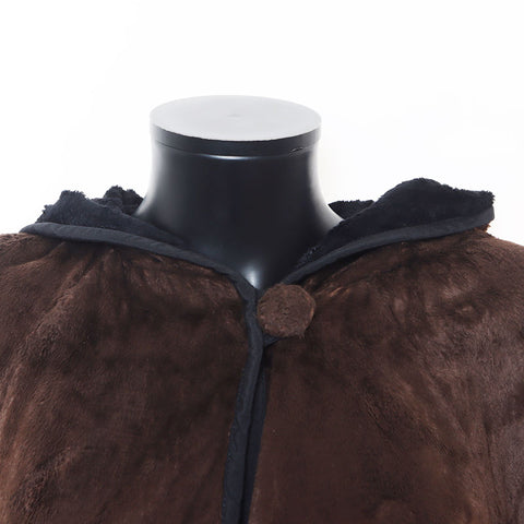 Fendi VeloR Hoodie Jacke Mantel braun WS11469