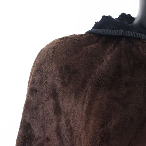 Fendi VeloR Hoodie Jacke Mantel braun WS11469