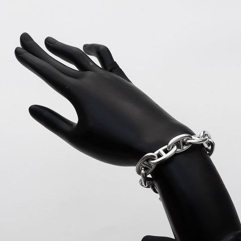 Hermes Hermes Chaine d'Incle 925 15-Panel GM Bracelet Silver WS11472