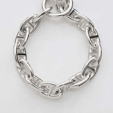 Hermes Hermes Chaine d'Incle 925 15-Panel MM Bracelet Silver WS11473