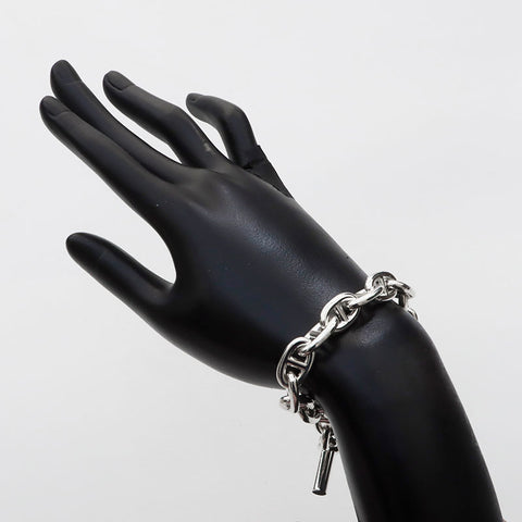 Hermes HERMES Chaine d'Ancle 925 15-panel MM bracelet silver WS11473