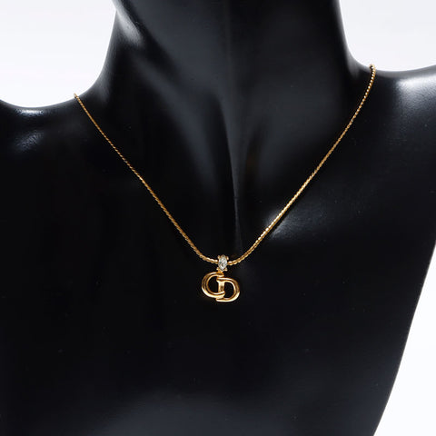 Christian Dior CD logo Necklace gold WS11475