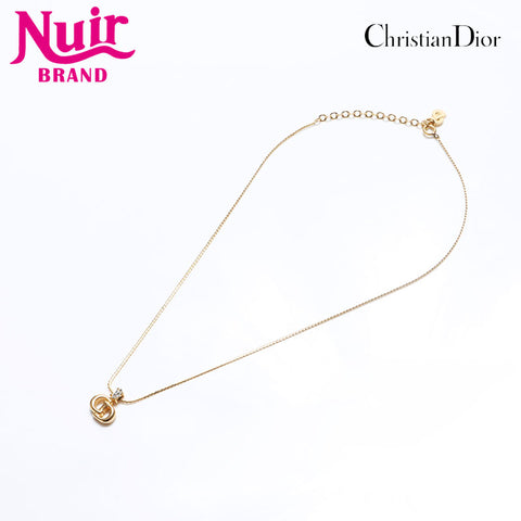 Christian Dior CD logo Necklace gold WS11475
