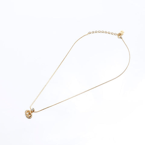 Christian Dior CD logo Necklace gold WS11475