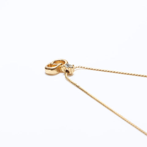 Christian Dior CD logo Necklace gold WS11475