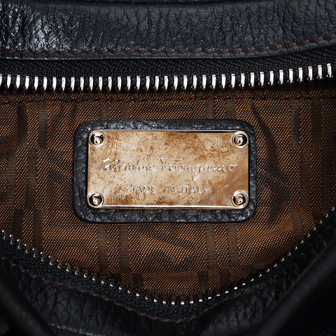 Salvatore Ferragamo皮革一个肩2向肩袋黑色WS11482