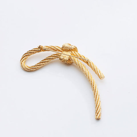 克里斯蒂安·迪奥（Christian Dior）绳索主题胸针金WS11485